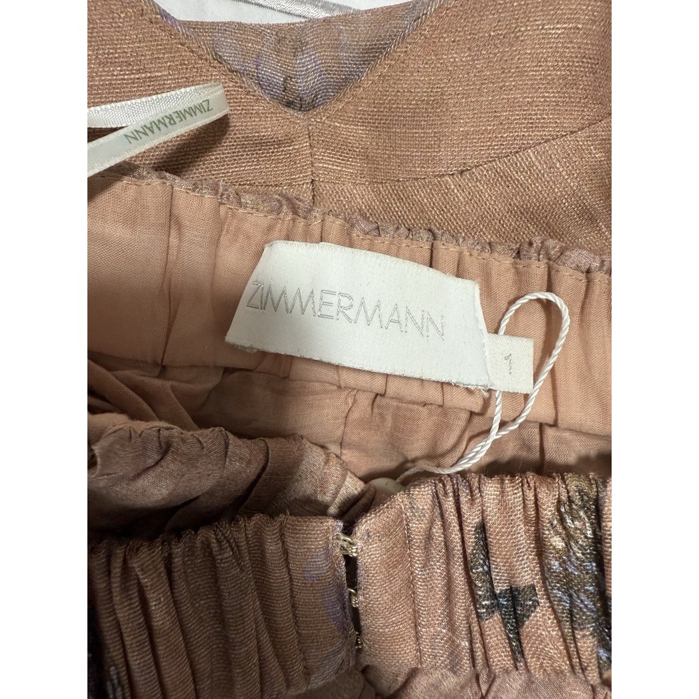 Zimmermann Luminous Linen Silk Bralette and Skirt Set 2, US 4/6 - Picture 6 of 15